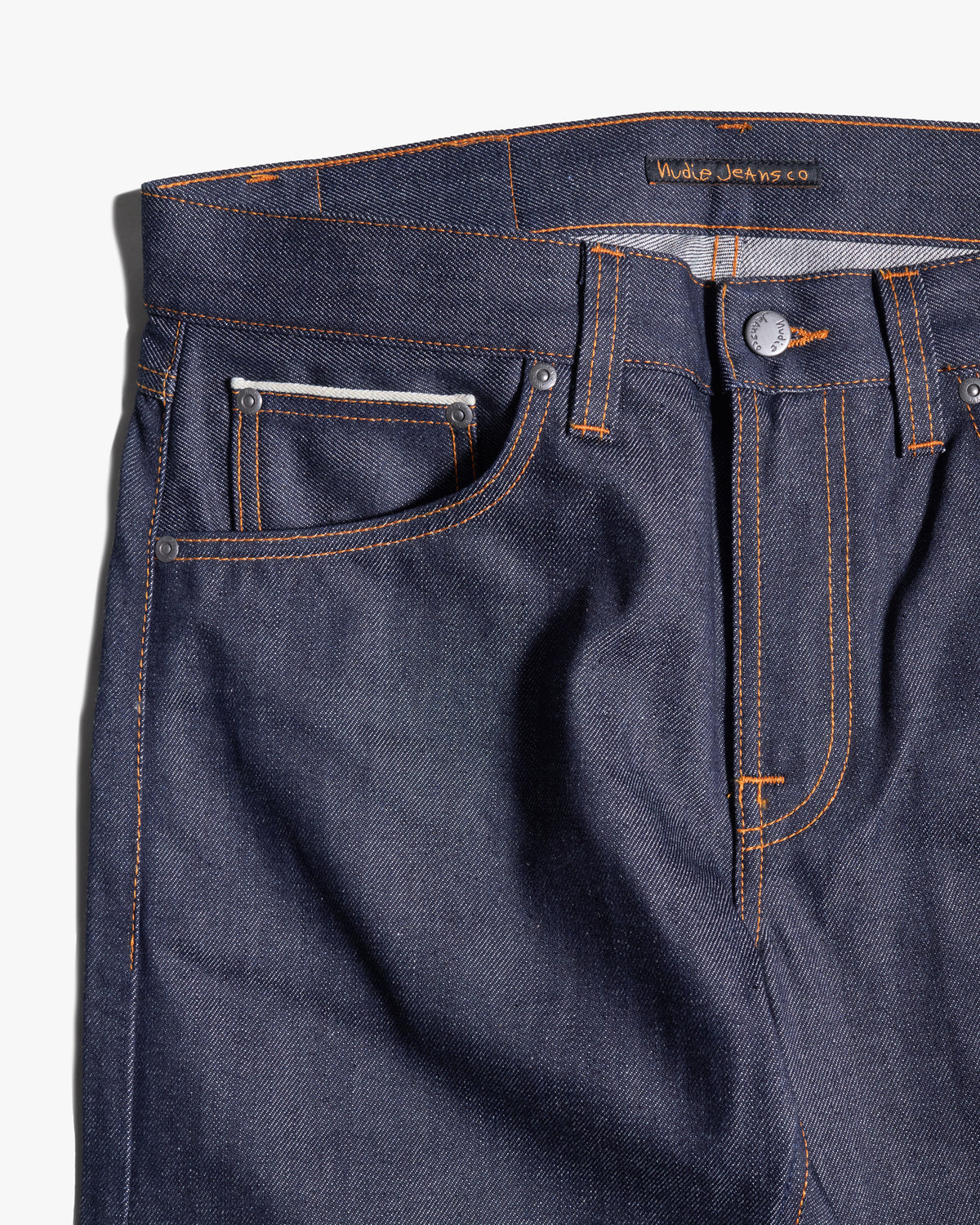 Nudie Gritty Jackson Regular Fit Mens Jeans - Dry Dusk Selvedge
