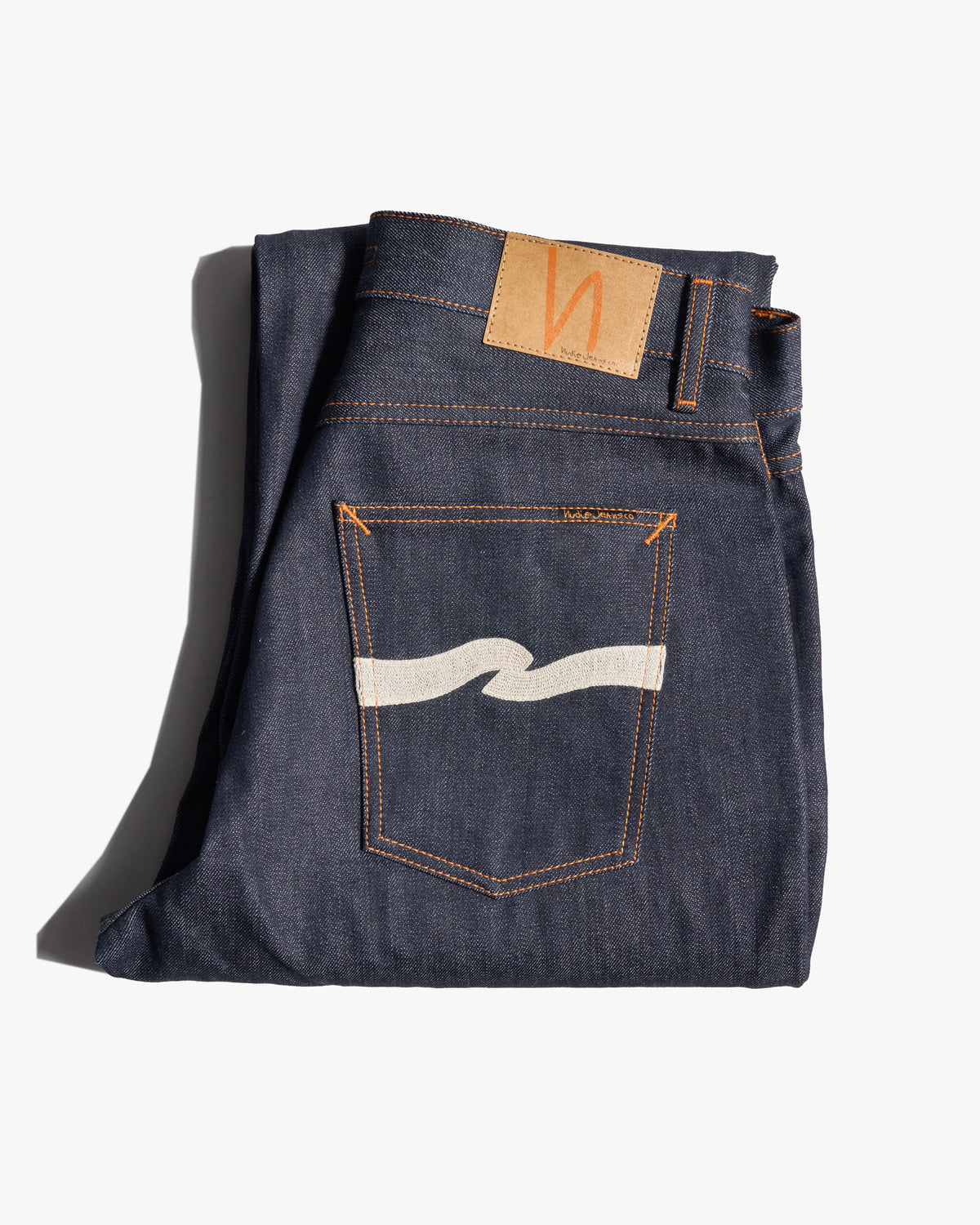 Nudie Tuff Tony Loose Fit Mens Jeans - Ecru Waves