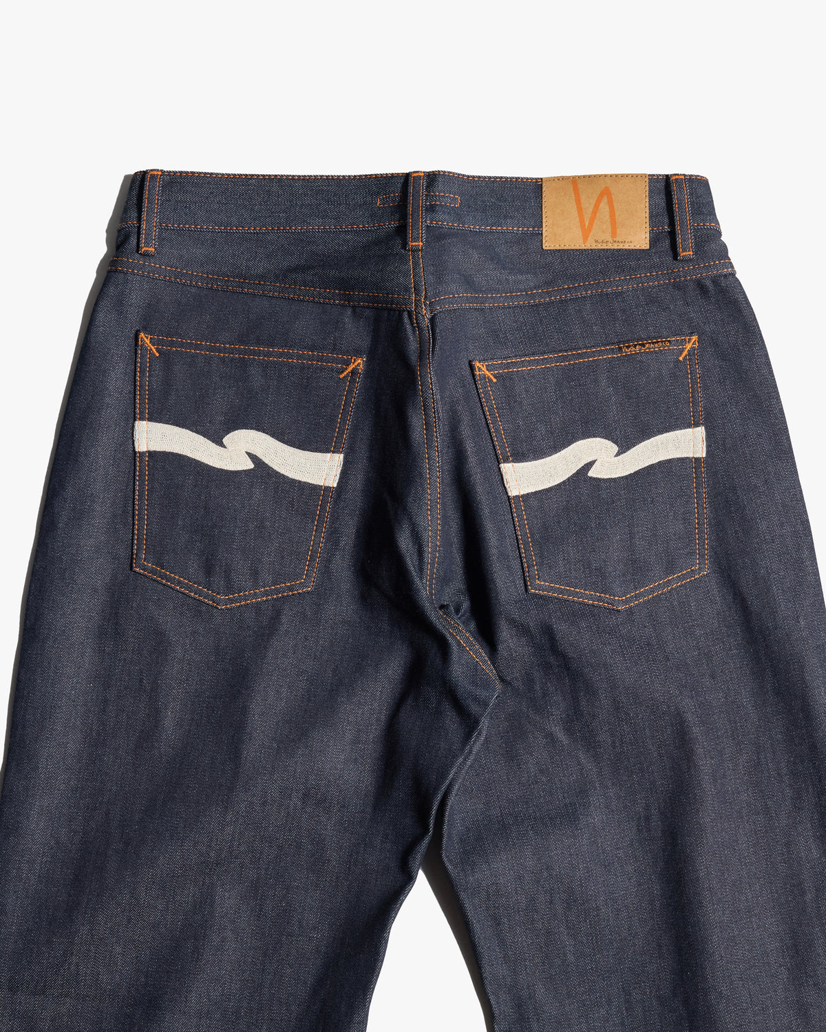Nudie Tuff Tony Loose Fit Mens Jeans - Ecru Waves