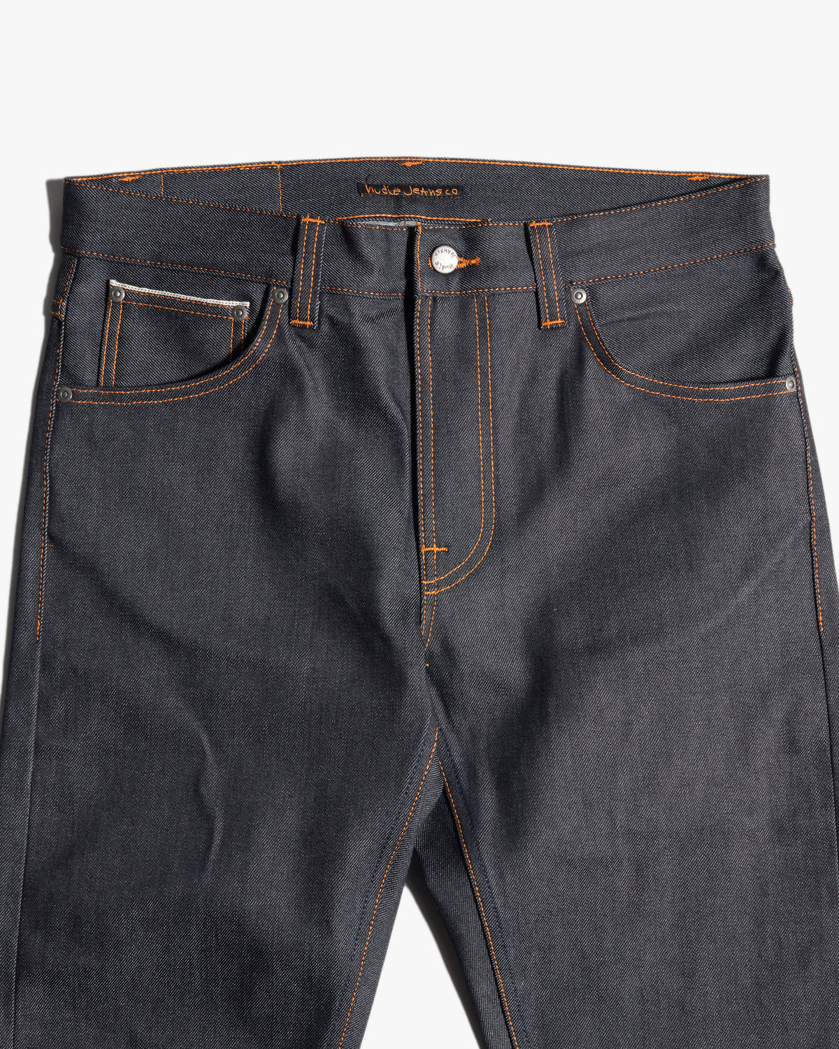 Nudie Lean Dean Slim Tapered Mens Jeans - Dry Ohm Selvage