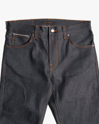 Nudie Lean Dean Slim Tapered Mens Jeans - Dry Ohm Selvage