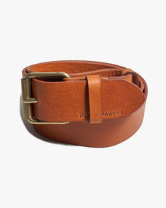 Nudie Jeans Pedersson Leather Belt - Toffee Brown