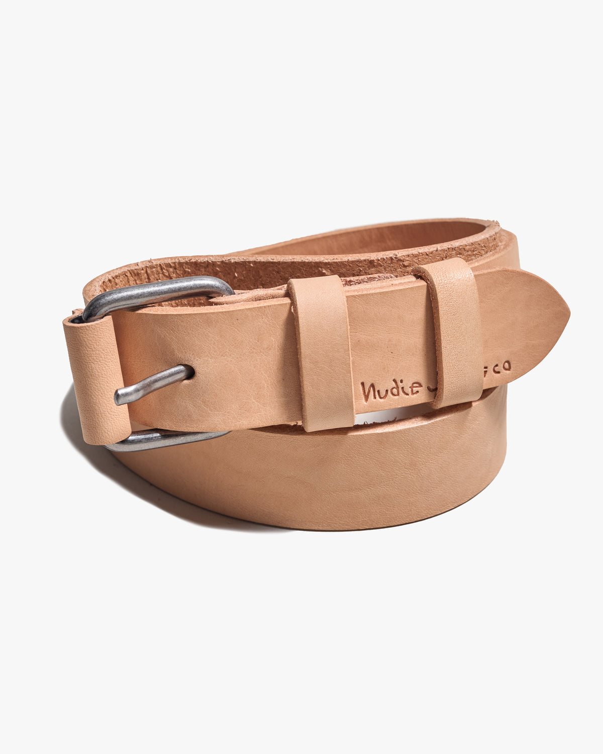 Nudie Jeans Dwayne Leather Belt - Natural | Nudie Jeans Belts | Jeanstore