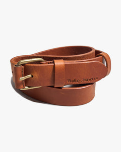 Nudie Jeans Dwayne Leather Belt - Toffee Brown