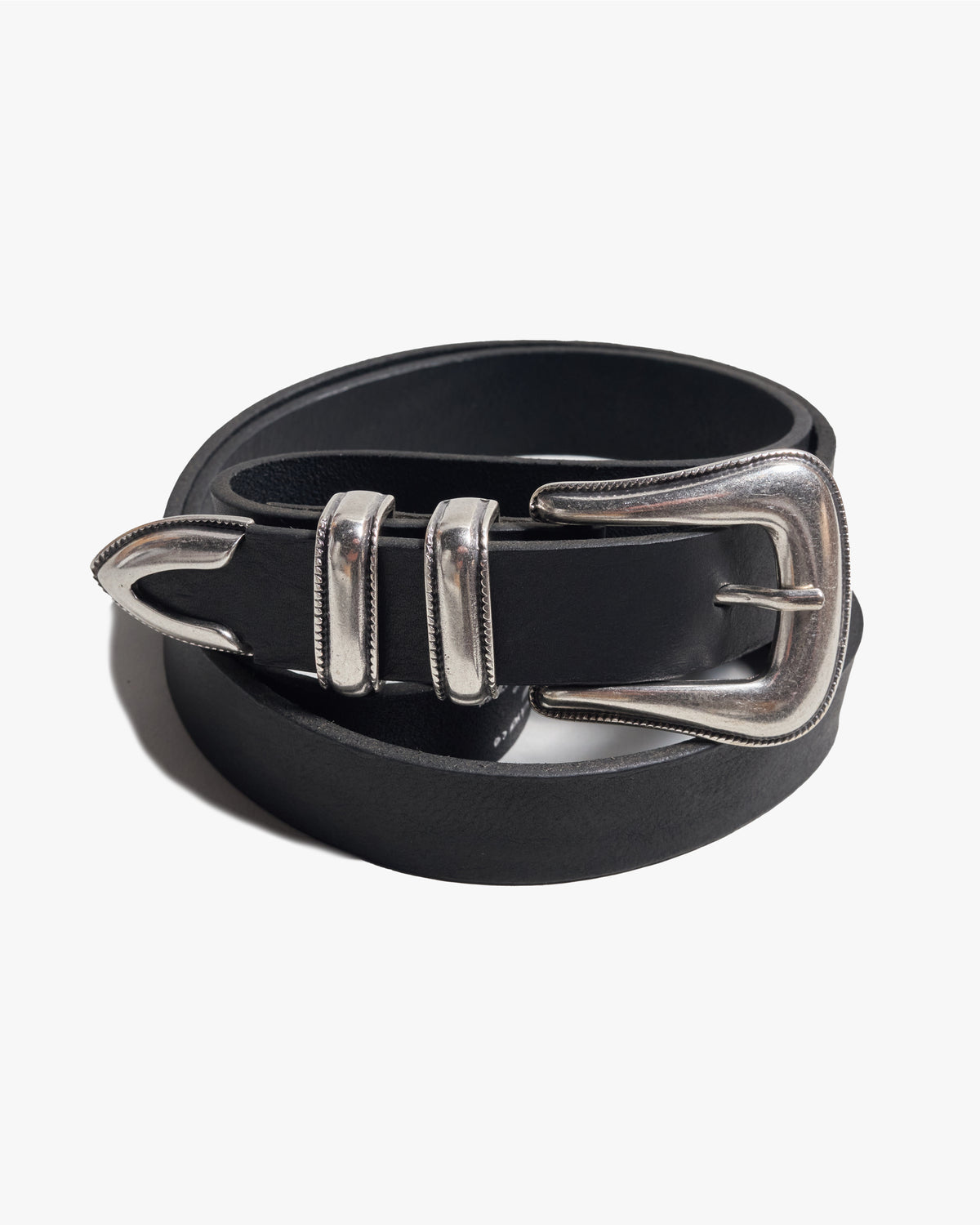 Nudie Jeans Western Silver Belt - Black | Nudie Jeans Belts | JEANSTORE