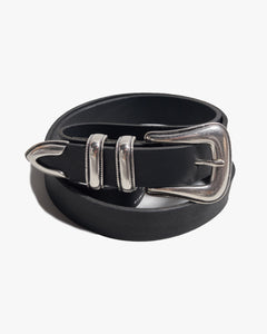 Nudie Jeans Western Silver Belt - Black