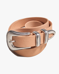 Nudie Jeans Western Silver Belt - Natural