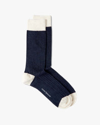 Oliver Spencer Miller Socks - Bridge Navy