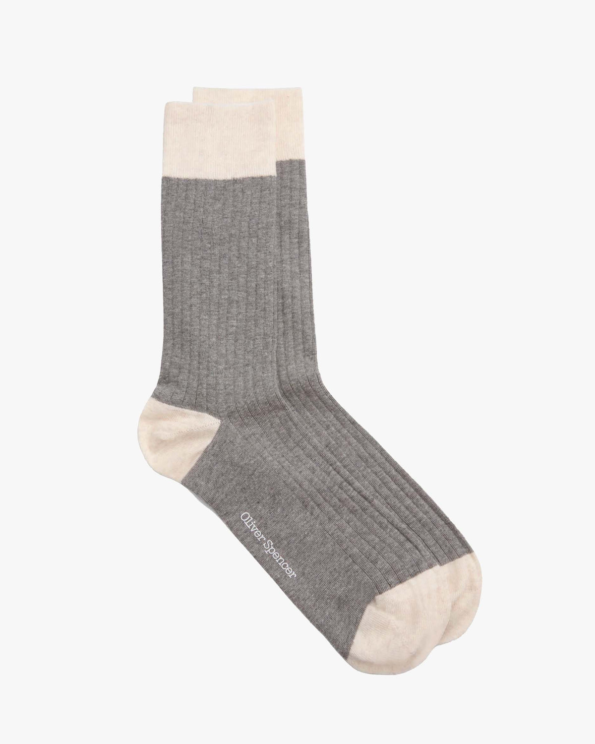 Oliver Spencer Miller Socks - Bridge Grey