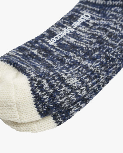 Oliver Spencer Edmund Socks - Finn Navy / Cobalt