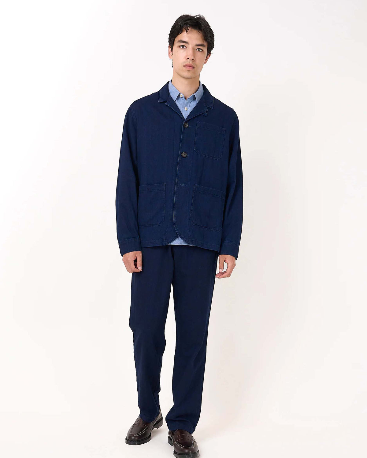Oliver Spencer Bradwell Jacket - Faye Indigo Blue