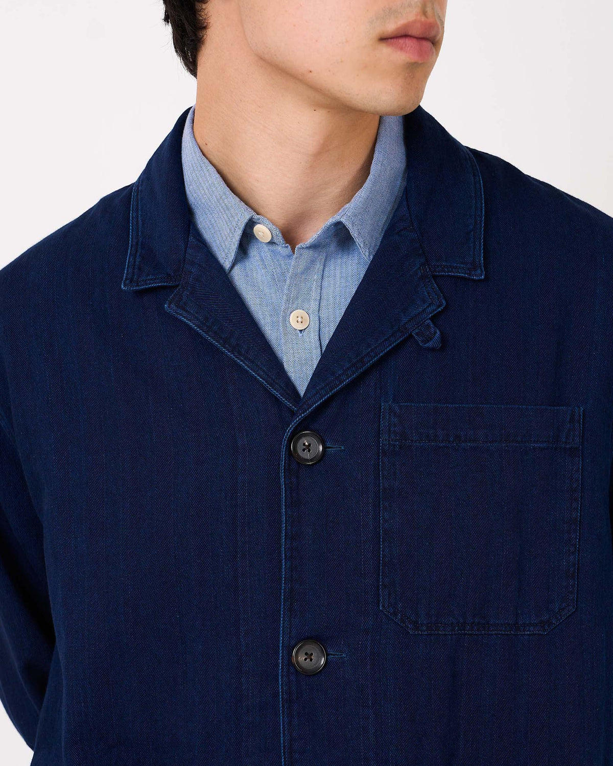 Oliver Spencer Bradwell Jacket - Faye Indigo Blue