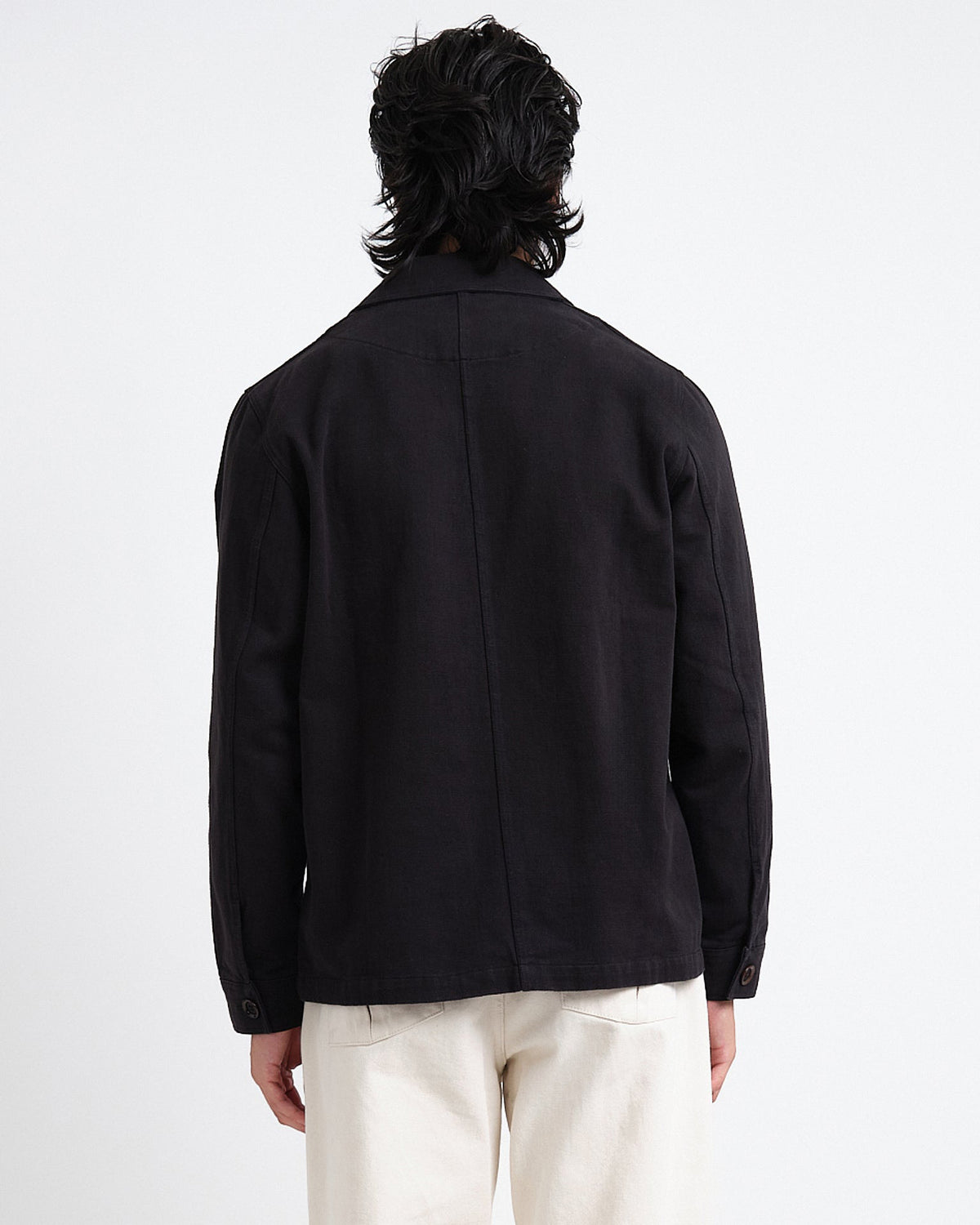 Oliver Spencer Bradwell Jacket - Roderick Twill Black