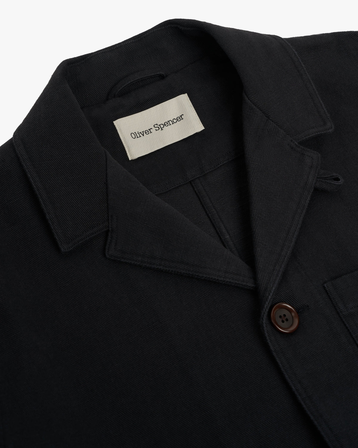 Oliver Spencer Bradwell Jacket - Roderick Twill Black