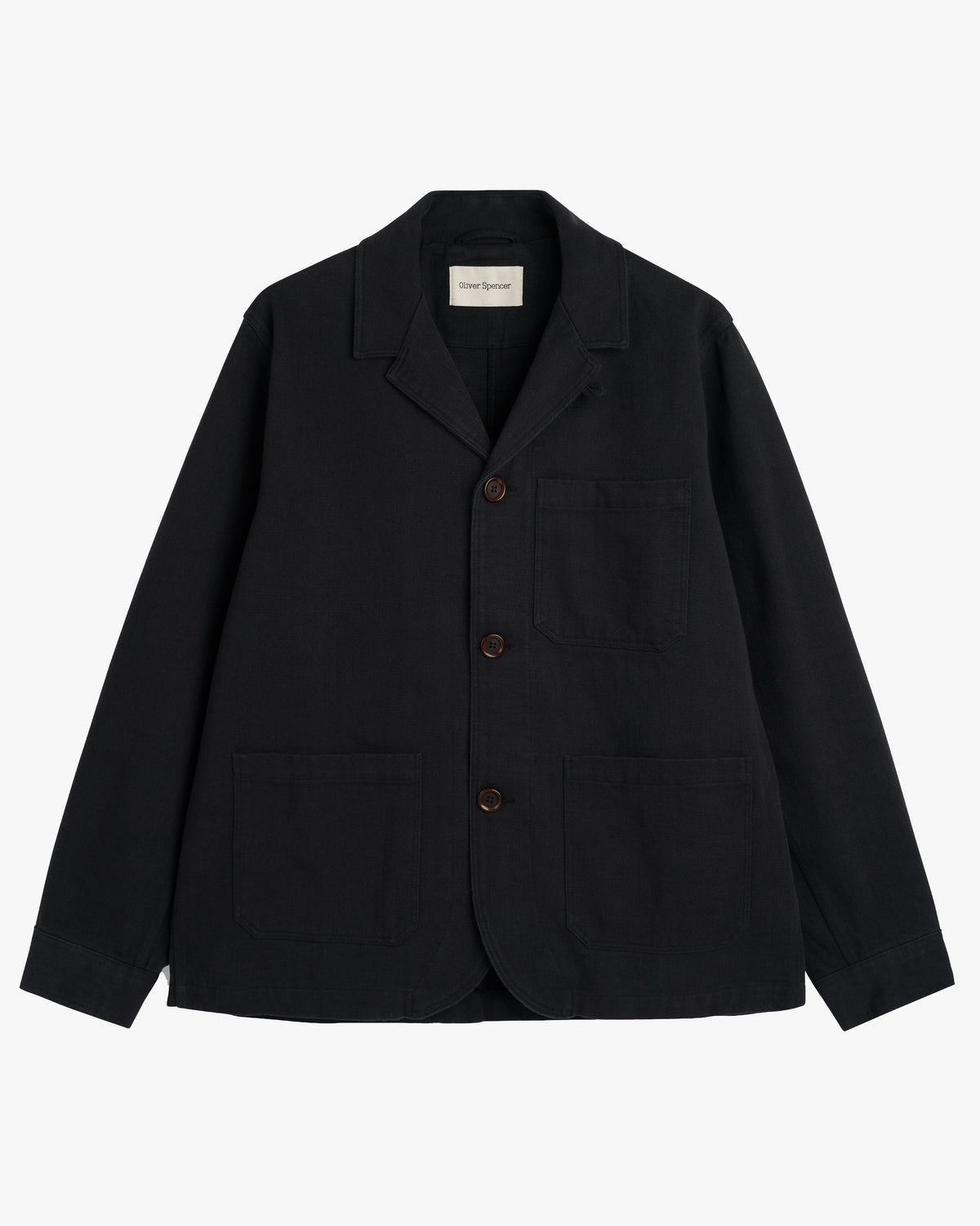 Oliver Spencer Bradwell Jacket - Roderick Twill Black