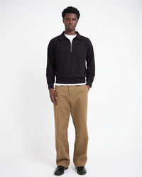 Oliver Spencer Lorimer Half Zip Sweatshirt - Harker Black