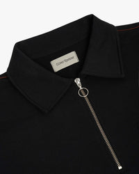 Oliver Spencer Lorimer Half Zip Sweatshirt - Harker Black