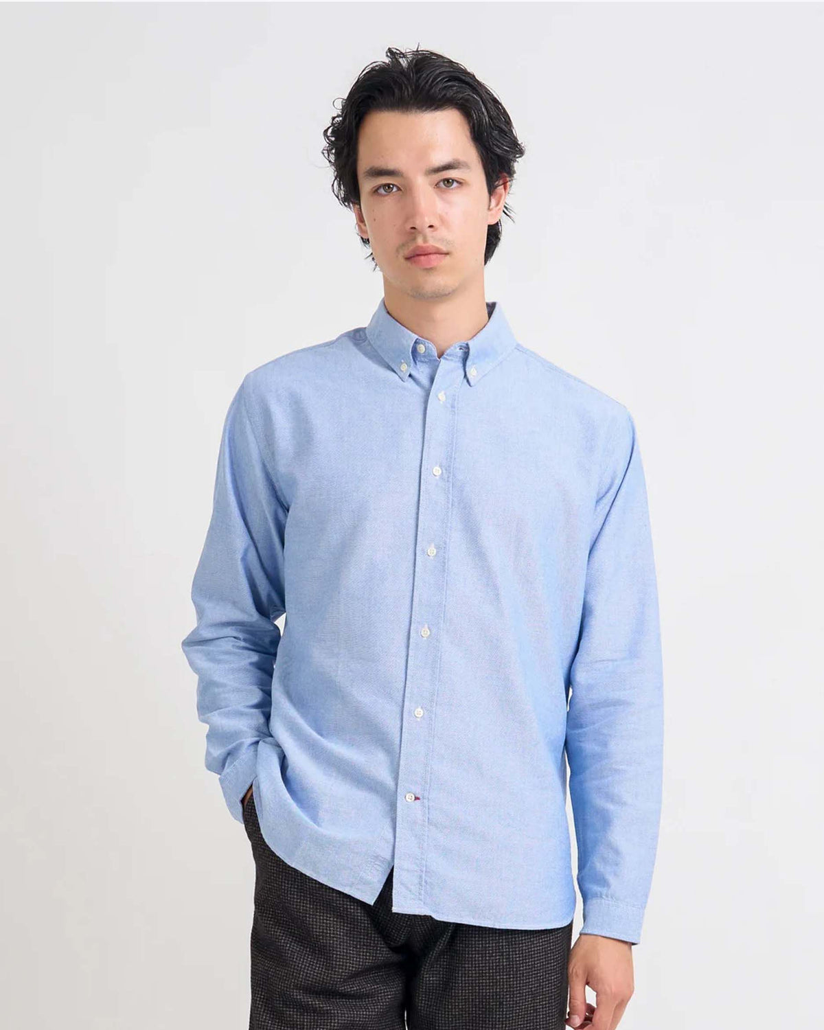 Oliver Spencer Brook Button Down Shirt - Brecon Oxford Blue