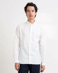 Oliver Spencer Brook Button Down Shirt - Brecon Oxford White