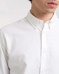 Oliver Spencer Brook Button Down Shirt - Brecon Oxford White