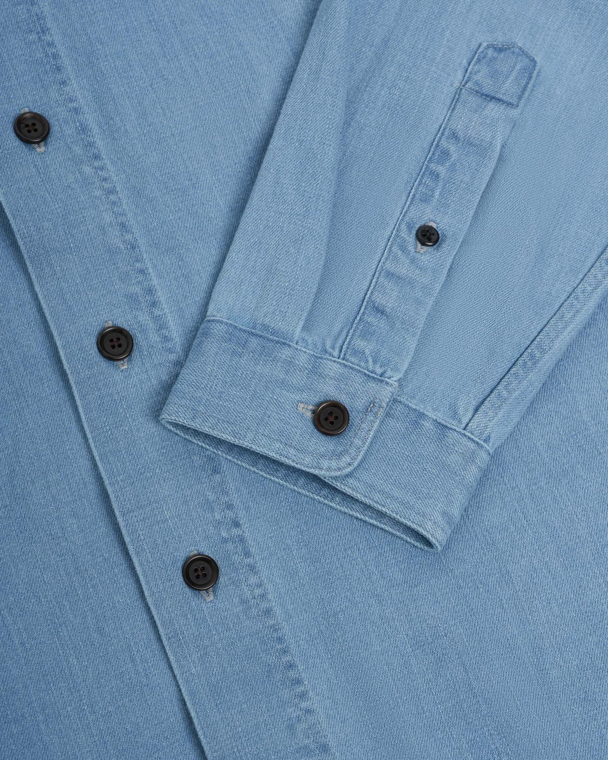Oliver Spencer Corby Shirt - Mullins Denim Indigo Light