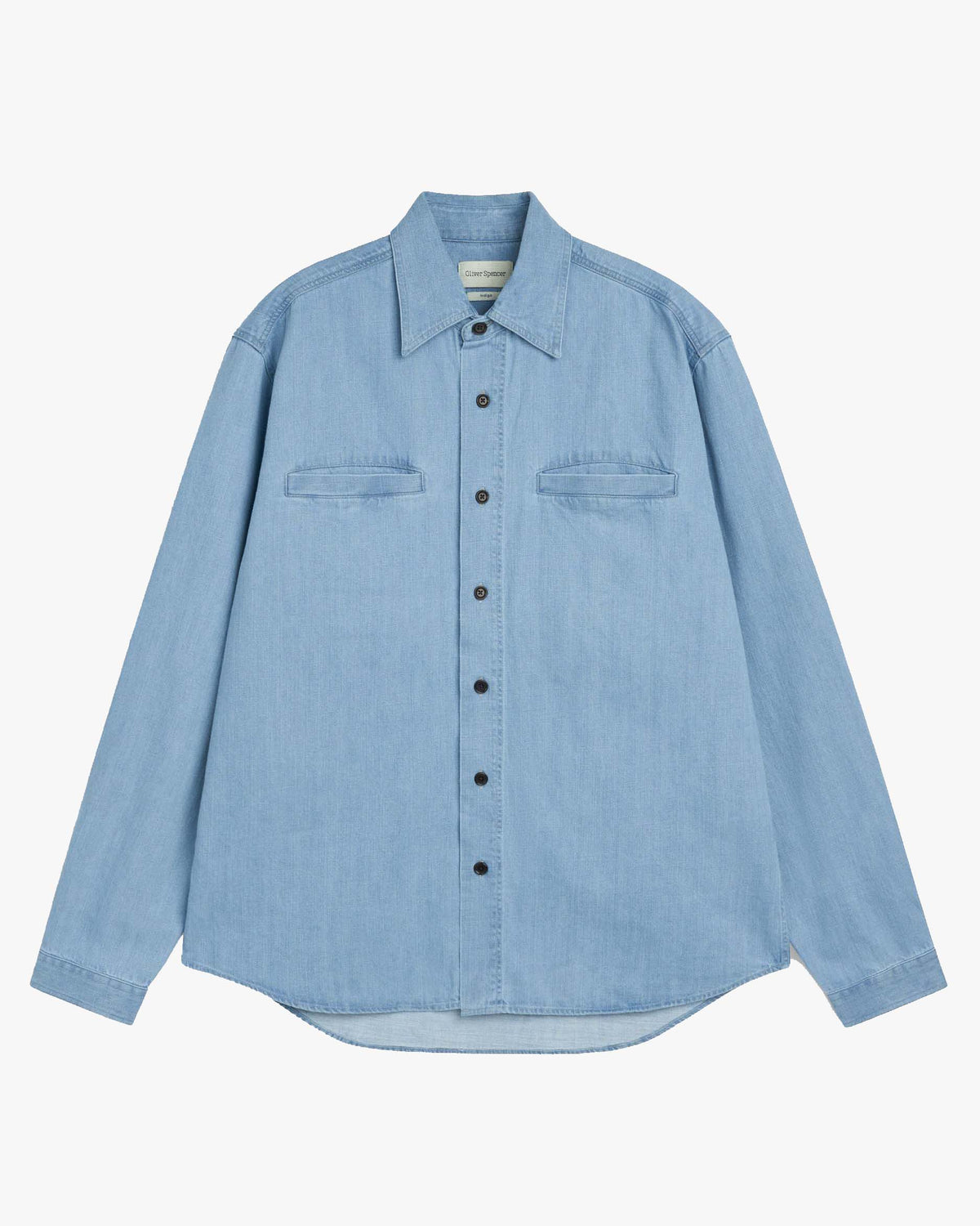 Oliver Spencer Corby Shirt - Mullins Denim Indigo Light