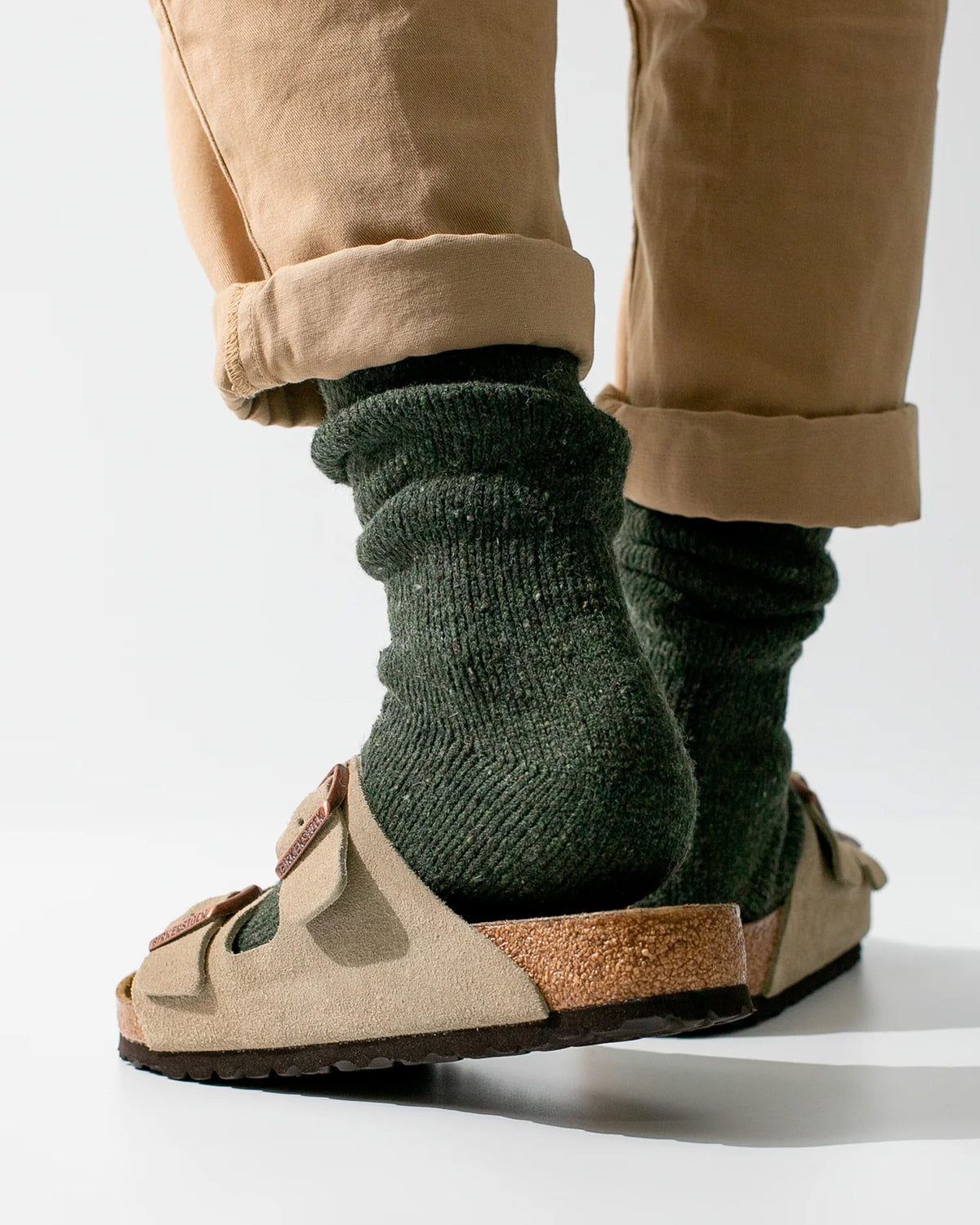 Thunders Love Outdoor Collection Recycled Wool Socks - Army Green