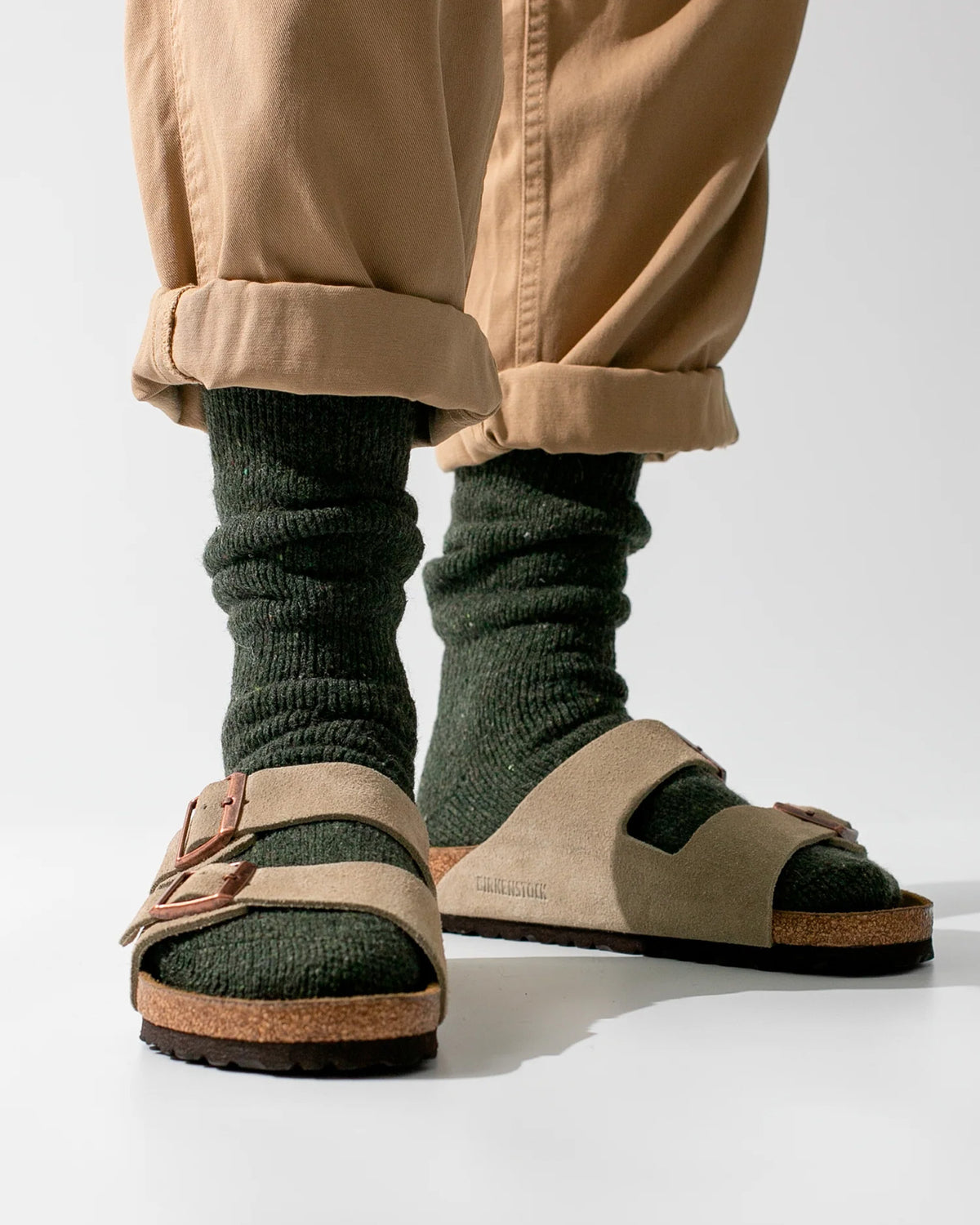 Thunders Love Outdoor Collection Recycled Wool Socks - Army Green