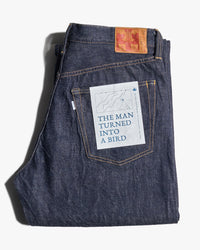 Omoto Denim 0615 Relaxed Tapered 13.5oz Selvedge Jeans - Onewash