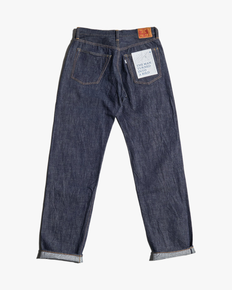 Omoto Denim 0615 Relaxed Tapered 13.5oz Selvedge Jeans - Onewash