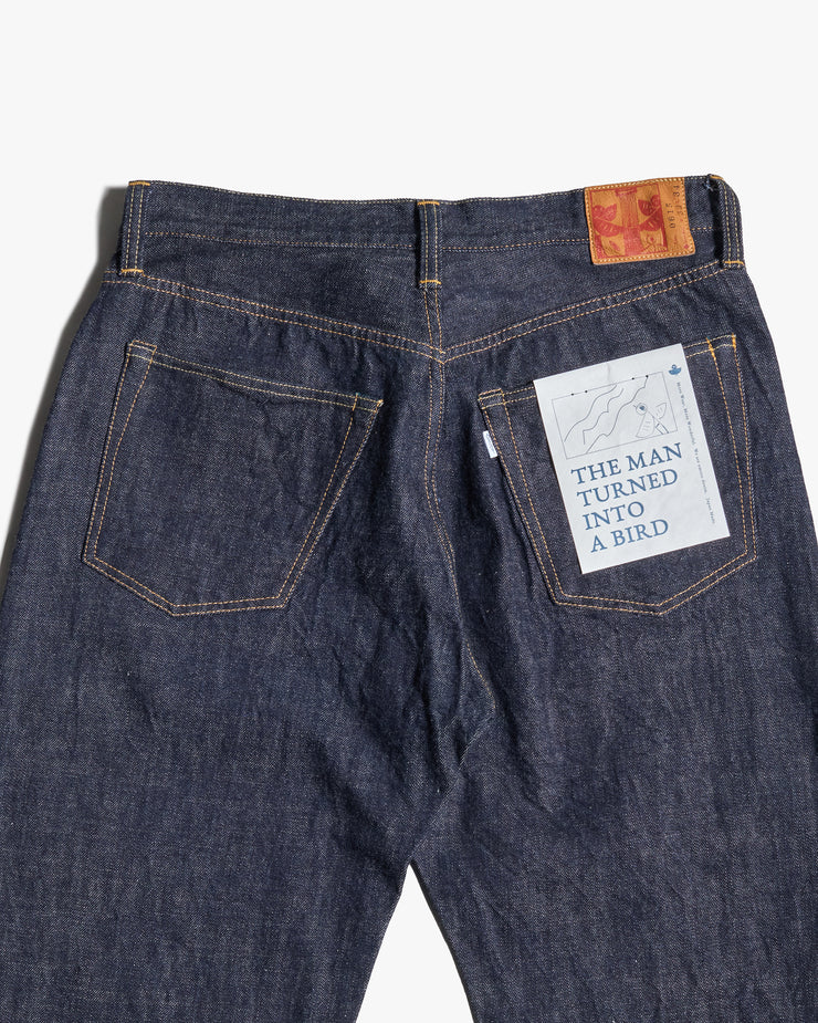 Omoto Denim 0615 Relaxed Tapered 13.5oz Selvedge Jeans - Onewash