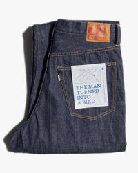 Omoto Denim 0815 Loose Fit 13.5oz Selvedge Jeans - Onewash