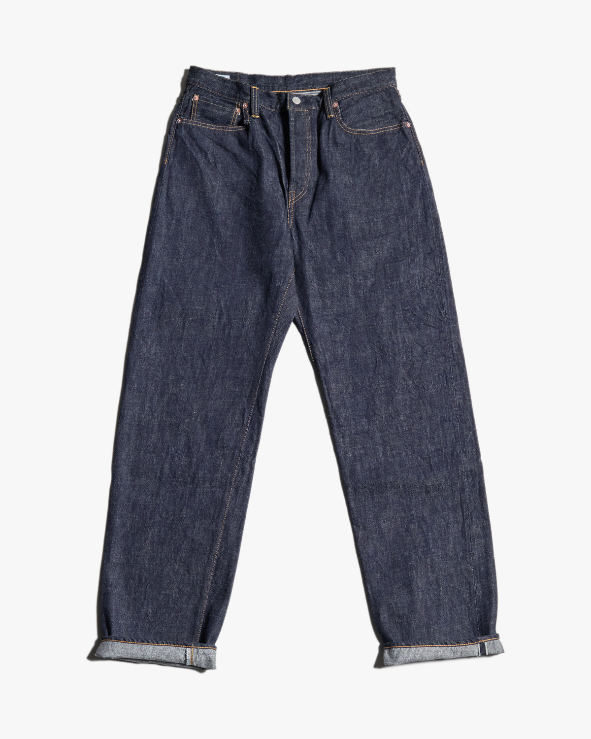 Omoto Denim 0815 Loose Fit 13.5oz Selvedge Jeans - Onewash