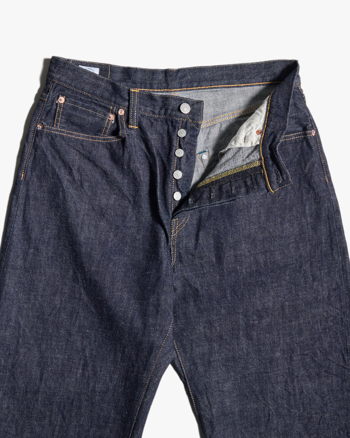 Omoto Denim 0815 Loose Fit 13.5oz Selvedge Jeans - Onewash