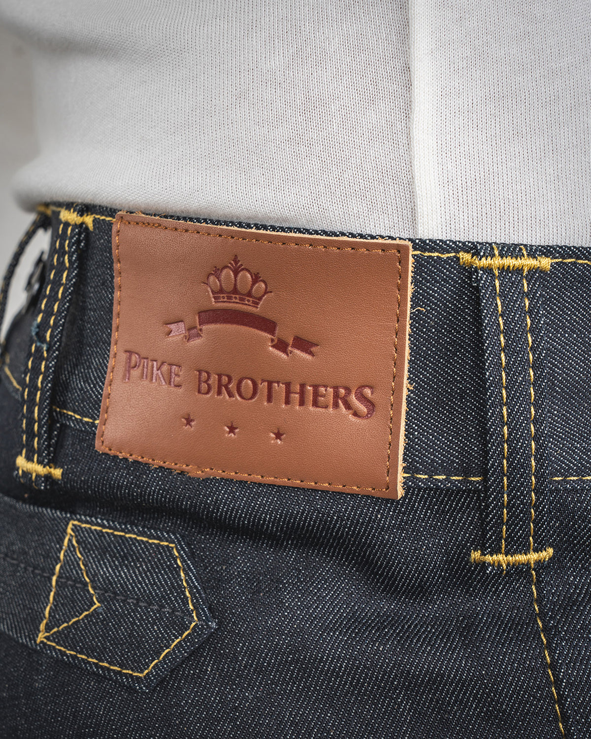 Pike Brothers 1936 Chopper Pant Loose Fit Selvedge Mens Jeans - 11oz Metal