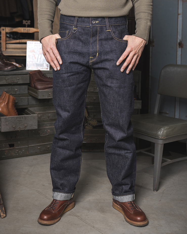 Pike Brothers 1947 Roamer Pant Relaxed Tapered Mens Jeans - 21oz Selvedge Indigo