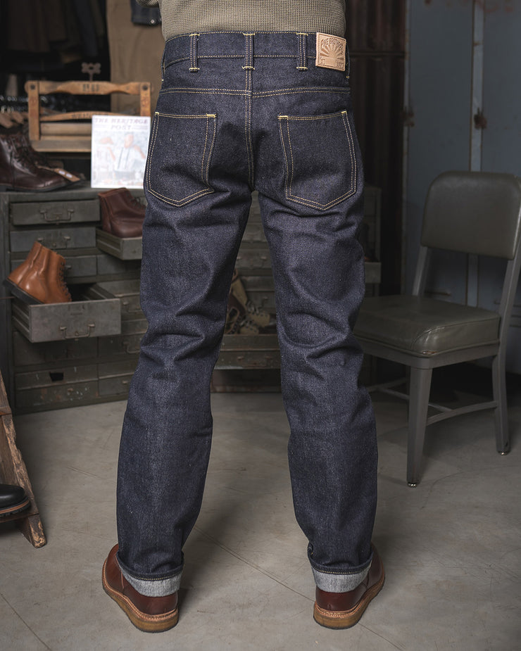 Pike Brothers 1947 Roamer Pant Relaxed Tapered Mens Jeans - 21oz Selvedge Indigo