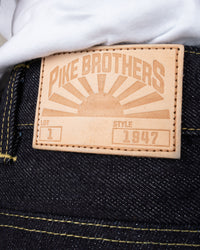 Pike Brothers 1947 Roamer Pant Relaxed Tapered Mens Jeans - 21oz Selvedge Indigo | Pike Brothers Jeans | JEANSTORE