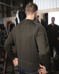 Pike Brothers 1943 C2 Merino Wool Sweater - Olive Drab