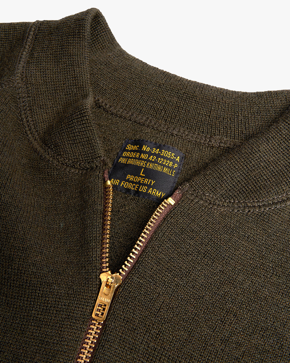 Pike Brothers 1943 C2 Merino Wool Sweater - Olive Drab