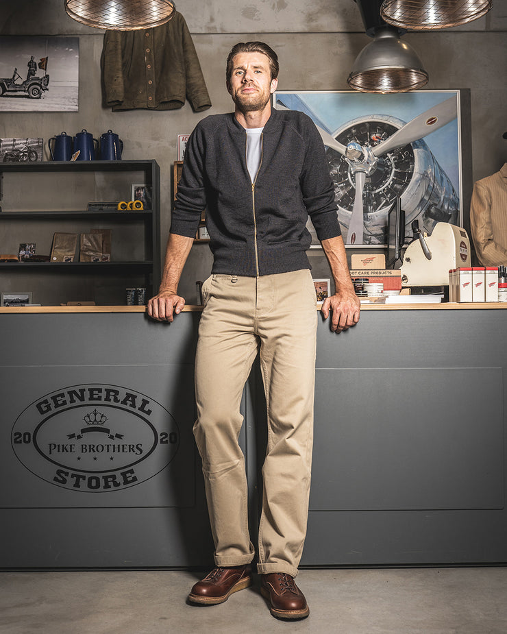 Pike Brothers 1943 C2 Merino Wool Sweater - Grey