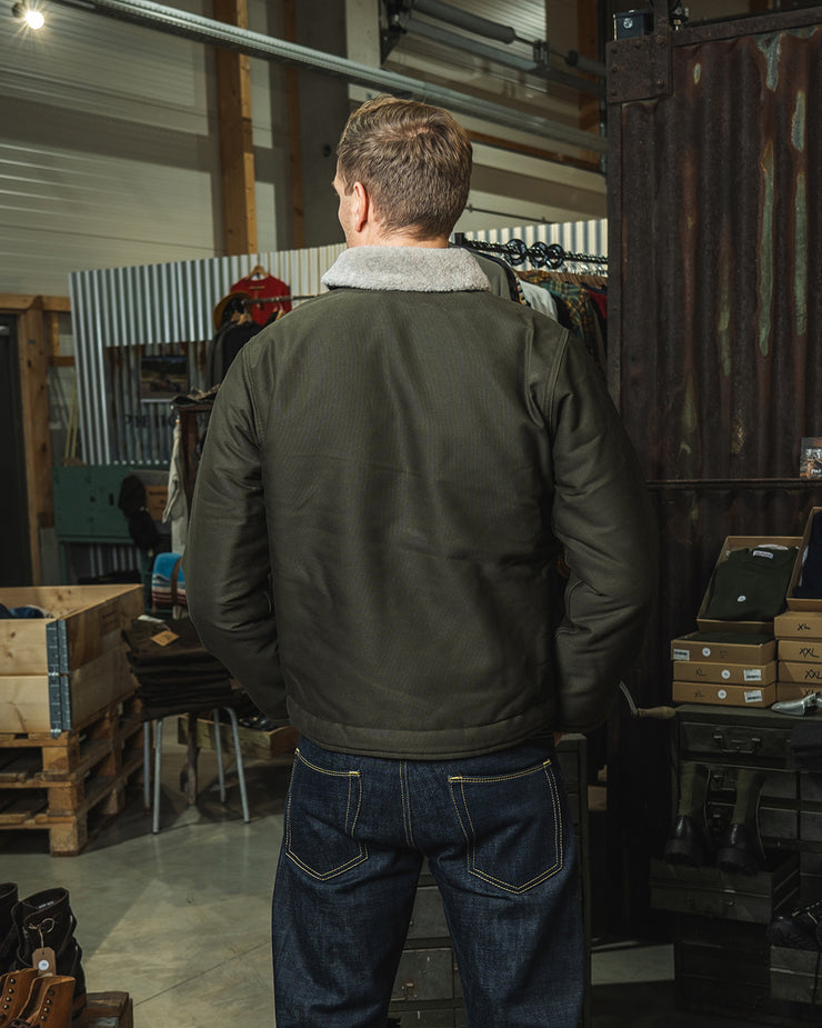 Pike Brothers 1944 N1 Deck Jacket - Waxed Olive