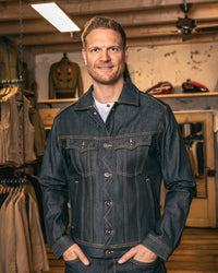 Pike Brothers 1963 Roamer Selvedge Denim Jacket - 11oz Metal