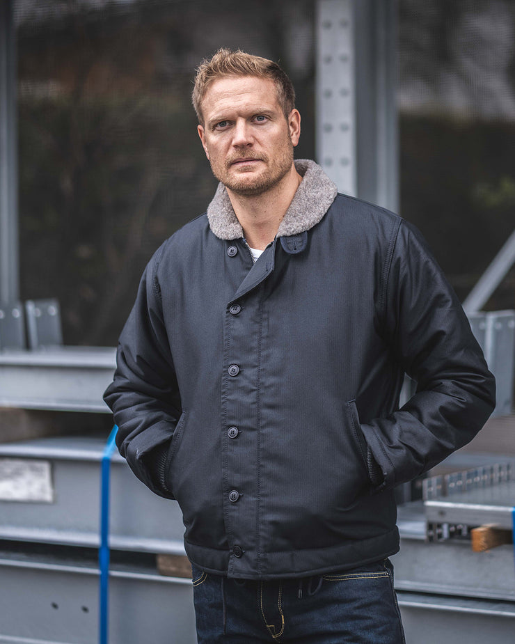 Pike Brothers 1944 N1 Deck Jacket - Waxed Navy