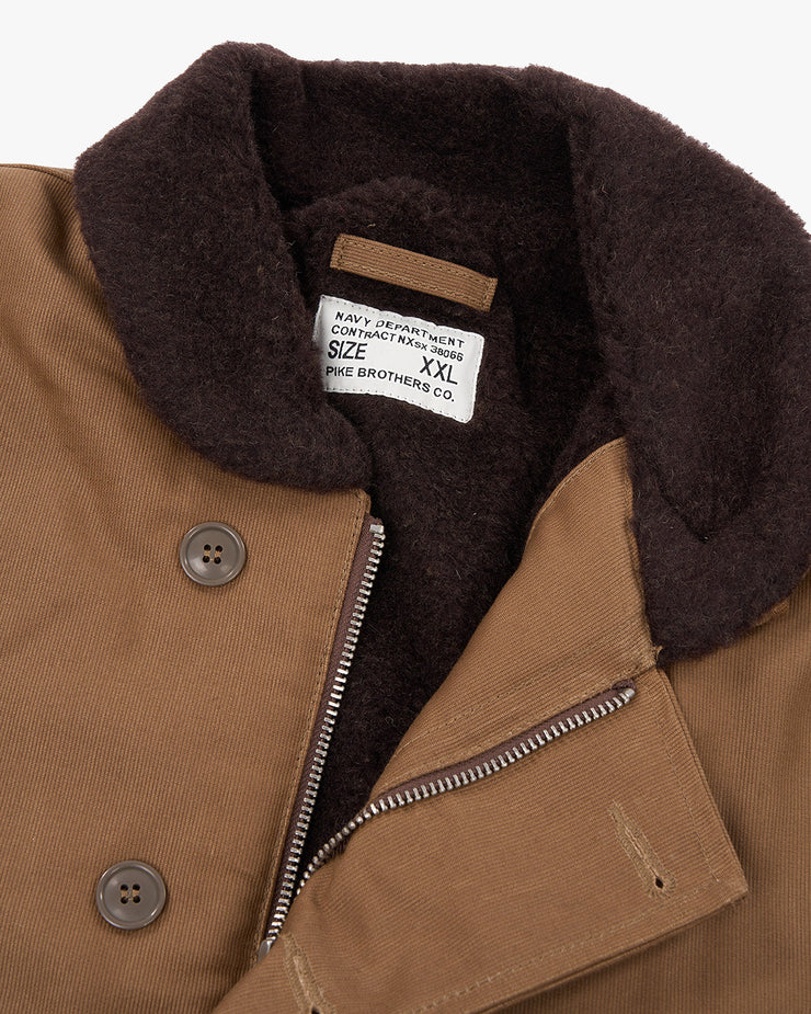 Pike Brothers 1944 N1 Deck Jacket - Waxed Khaki