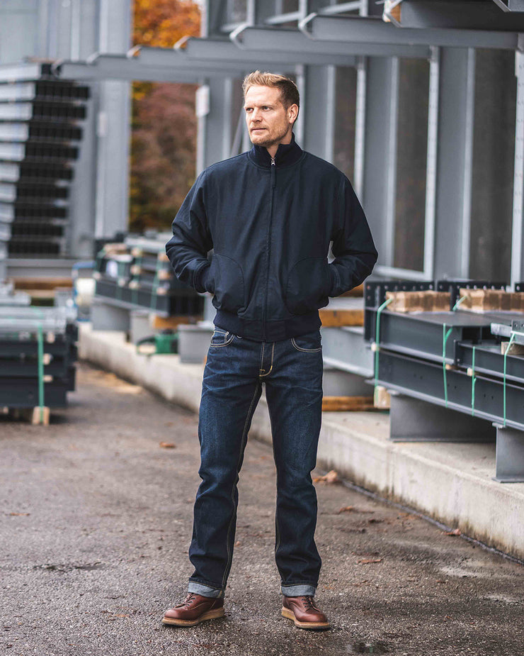 Pike Brothers 1942 Deck Zip Jacket - Dark Blue