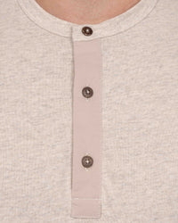 Pike Brothers L/S 1927 Henley Shirt - Ecru Melange