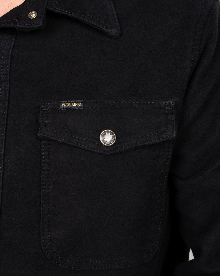 Pike Brothers 1943 CPO Moleskin Shirt - Sulphur Black