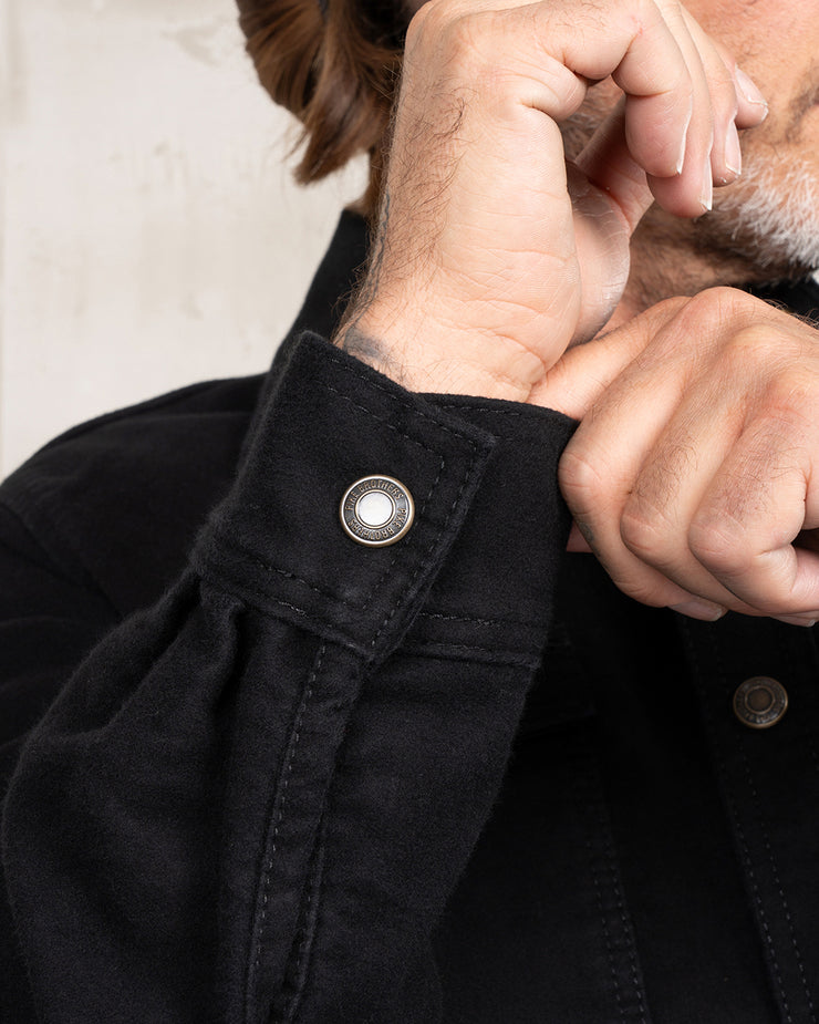 Pike Brothers 1943 CPO Moleskin Shirt - Sulphur Black