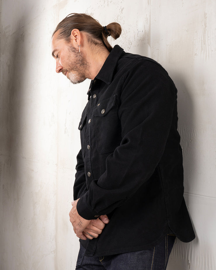 Pike Brothers 1943 CPO Moleskin Shirt - Sulphur Black